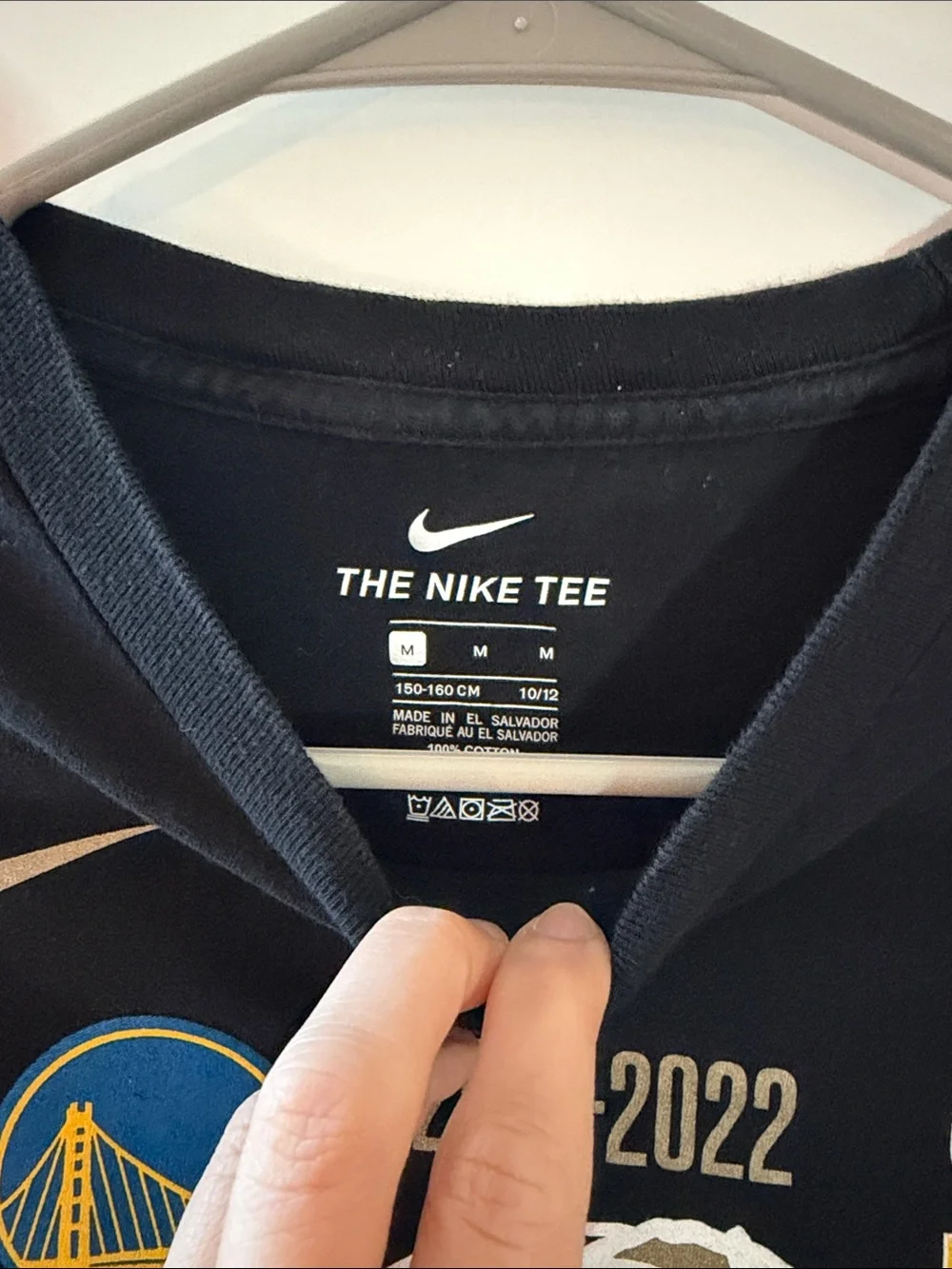 Nike Black Golden State Warriors 2021-2022 Champs Tee